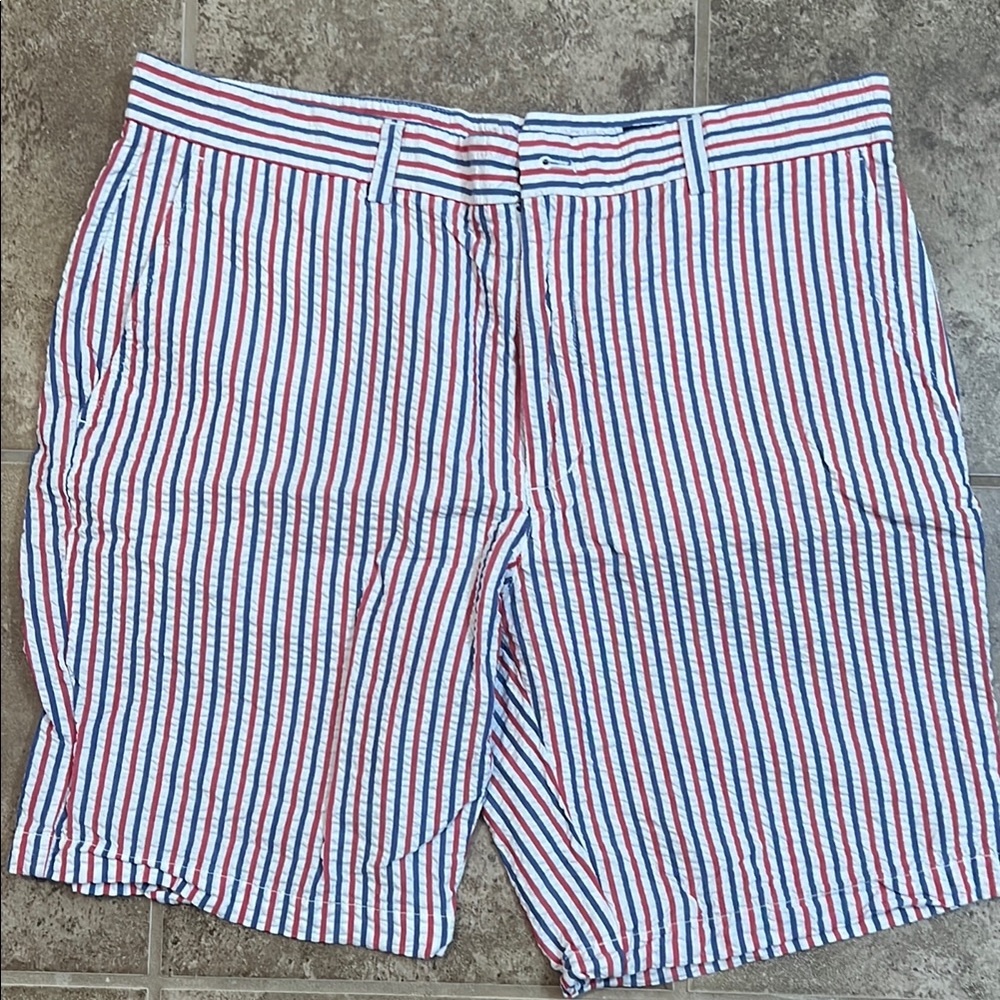 Vineyard Vines Red and Blue Flat Front Shorts